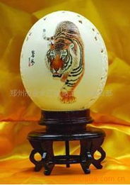 鸵鸟蛋工艺品 精美实用的日常艺术