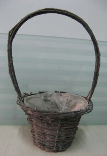 藤编花篮 传统工艺与自然之美的完美结合